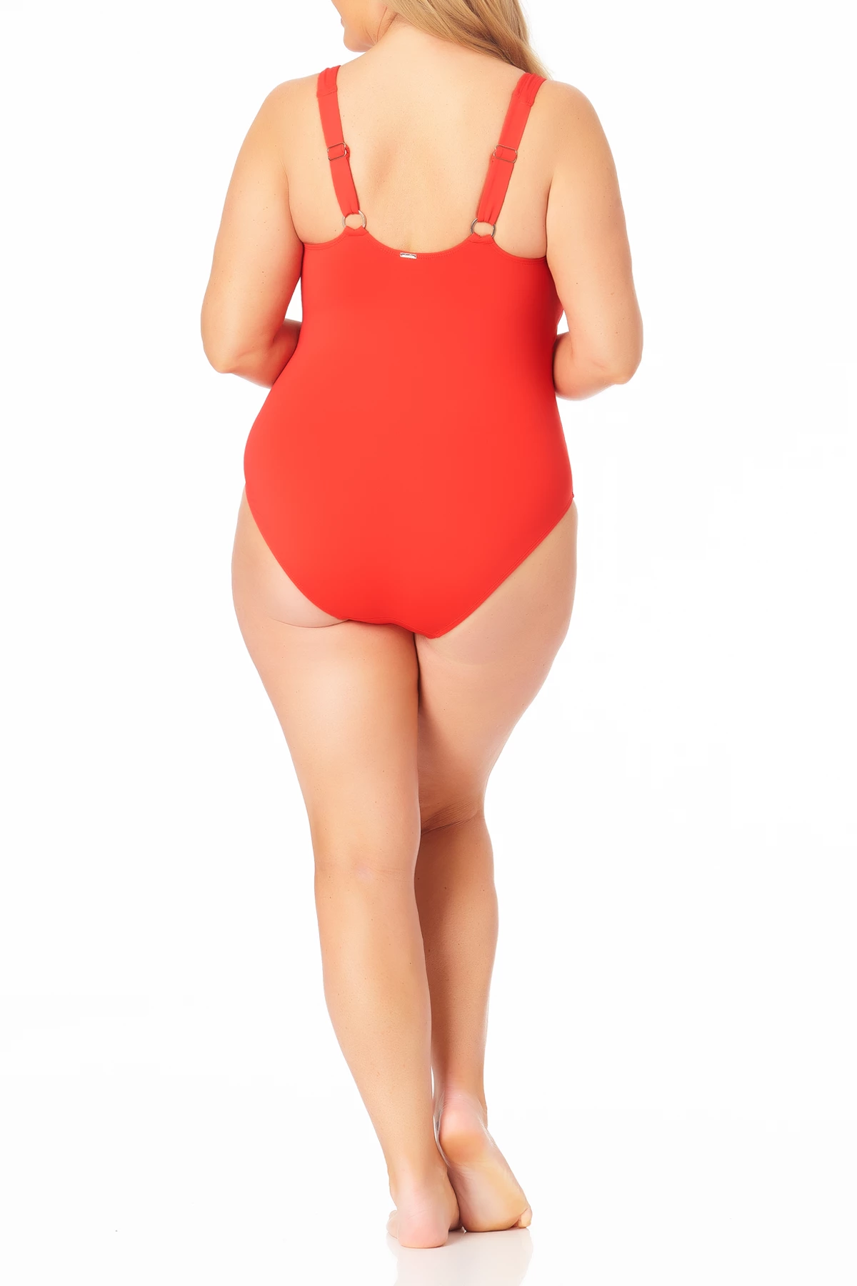 Anne Cole Plus - Square Neck Shirred One Piece 14 Anne Cole Plus - Square Neck Shirred One Piece - Image 12