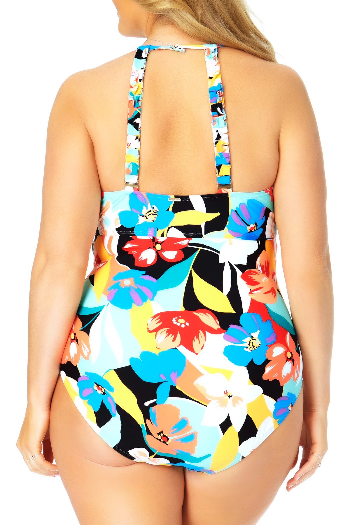 Anne Cole Plus - High Neck With Keyhole One Piece Swimsuit 4 Anne Cole Plus - High Neck With Keyhole One Piece Swimsuit - Image 2