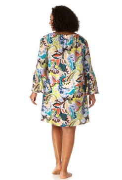 Anne Cole Plus - Women's Bell Sleeve Tunic Swimsuit Cover Up 9 Anne Cole Plus - Women's Bell Sleeve Tunic Swimsuit Cover Up -SWIMSUITS DIRECT Sales Untitleddesign 3copy2