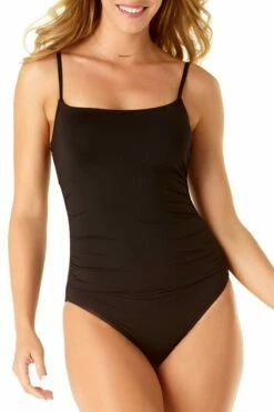 Front Page 32 Anne Cole - Shirred Lingerie Maillot One Piece
