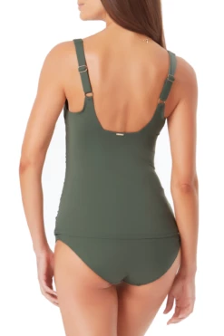 Anne Cole - Square Neck Tankini Top -SWIMSUITS DIRECT Sales anne cole live in color square neck tankini isgr back crop 1235 21MT21901