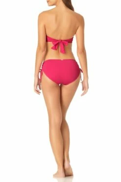 Anne Cole - Twist Bandeau Bikini Top -SWIMSUITS DIRECT Sales anne cole live in color twist bandeau bikini top berry back 406 MYMT10101