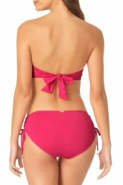Anne Cole - Twist Bandeau Bikini Top -SWIMSUITS DIRECT Sales anne cole live in color twist bandeau bikini top berry back crop 406 MYMT10101