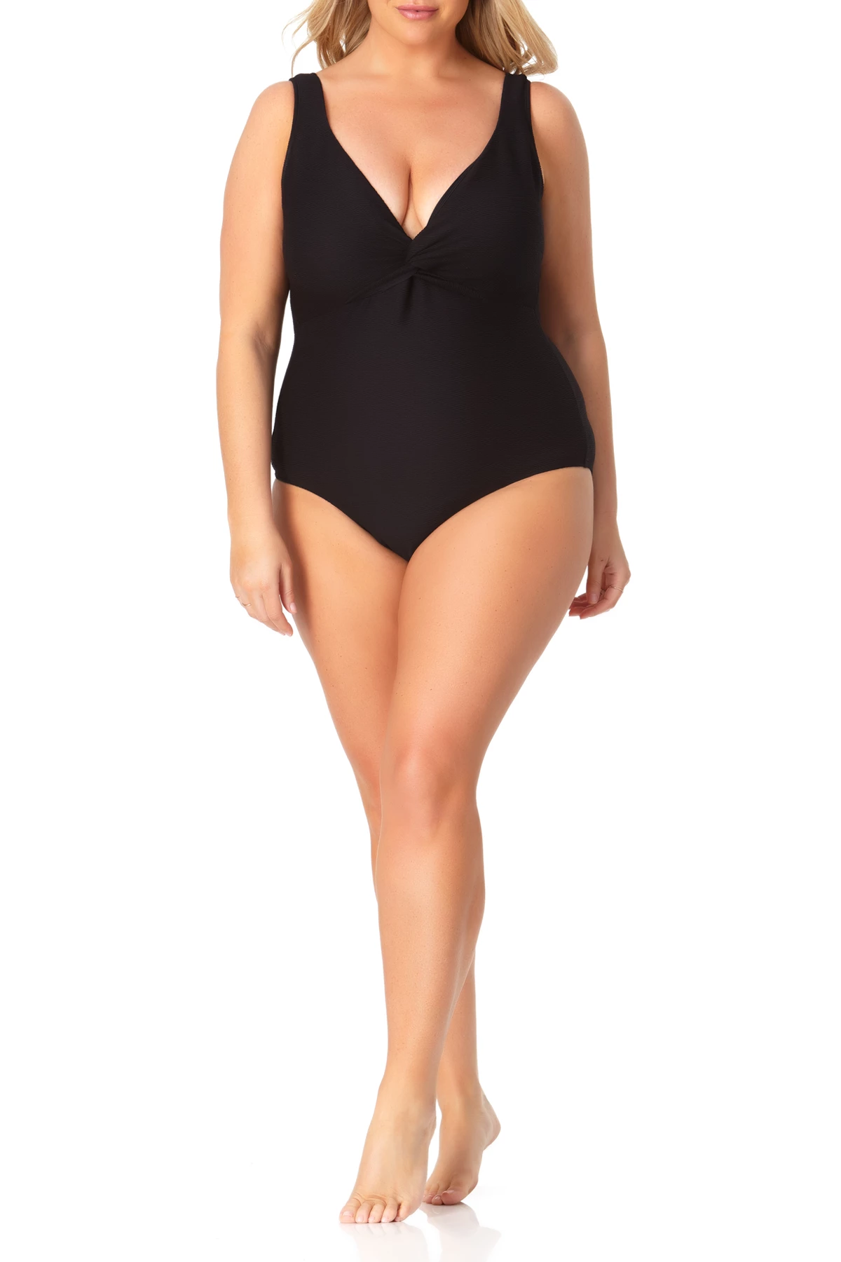 Anne Cole Plus - Twist Front One Piece Swimsuit 5 Anne Cole Plus - Twist Front One Piece Swimsuit - Image 3