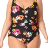 Anne Cole Plus - Sweetheart U Trim One Piece Swimsuit 2 Anne Cole Plus - Sweetheart U Trim One Piece Swimsuit -SWIMSUITS DIRECT Sales anne cole plus island bloom sweetheart u trim ruched one piece front crop 1377 21PO07527