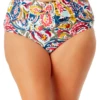 Anne Cole Plus - Ring Belted High Waist Bikini Bottom 2 Anne Cole Plus - Ring Belted High Waist Bikini Bottom -SWIMSUITS DIRECT Sales anne cole plus watercolor paisley ring belt gw bikini bottom crop 051 21PB35195