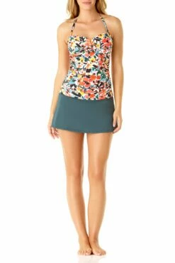 Anne Cole - Twist Front Bandeau Tankini Swim Top 12 Anne Cole - Twist Front Bandeau Tankini Swim Top -SWIMSUITS DIRECT Sales anne cole sunset floral bandeau tankini frontfull euca 750 20mt25067 20mb40001