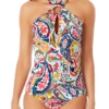 Anne Cole - Ring High Neck One Piece Swimsuit 1 Anne Cole - Ring High Neck One Piece Swimsuit -SWIMSUITS DIRECT Sales anne cole watercolor paisley ring high neck op crop 965 21MO09495